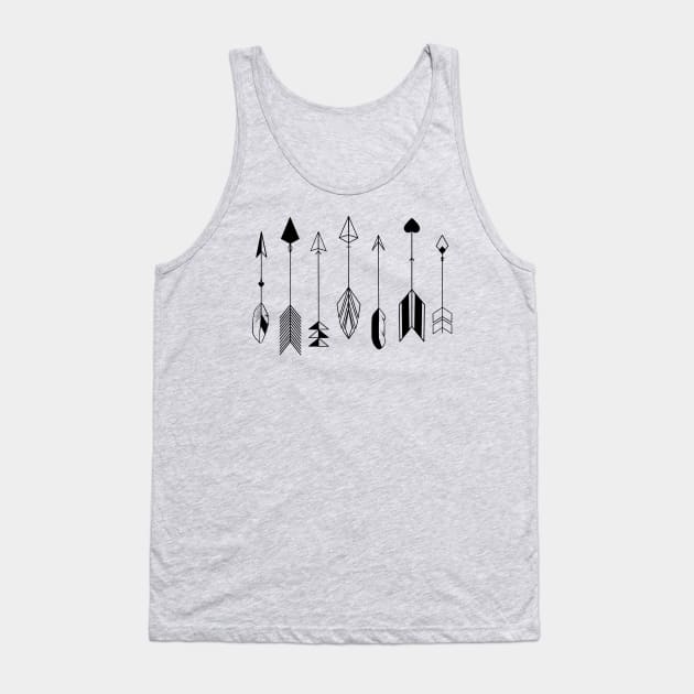 Be Brave Little Arrow Tank Top by staceyromanart